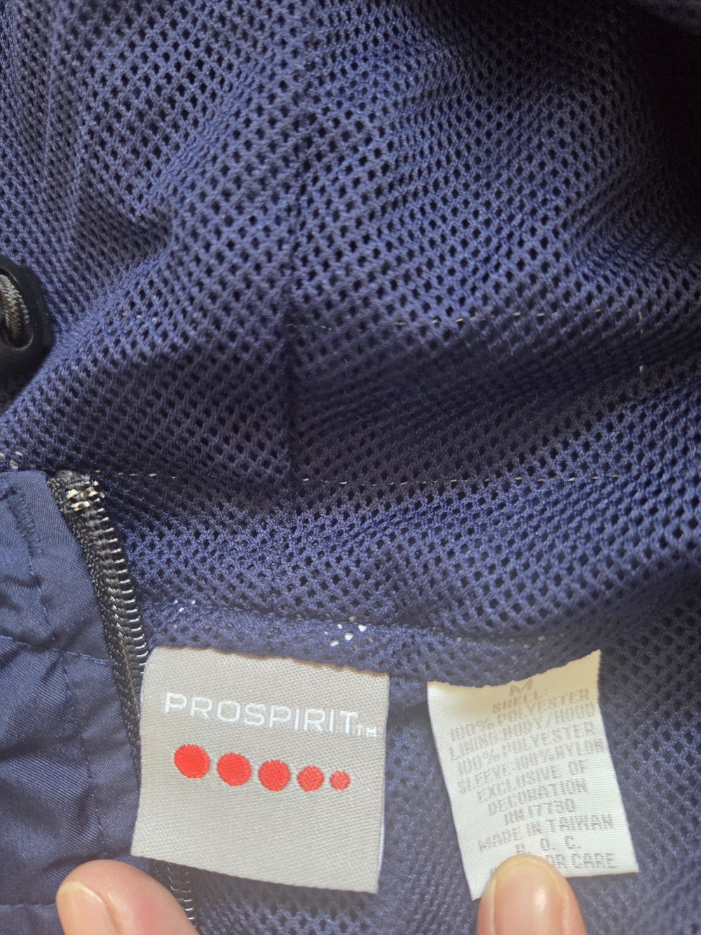 Prospirit Navy Blue Mesh Lined Jacket